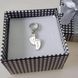 Підвіска на Пандору Стопи малюка з індивідуальним гравіюванням, срібло 925 проби 45 а фото 3