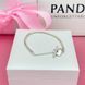 Срібний браслет Pandora із T-застібкою у вигляді серця 055-20957 фото 1